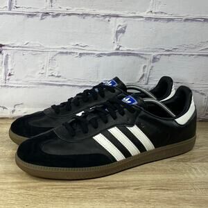 Adidas Samba OG Black White Gum Men's Size 12 Sneakers Leather Shoes B75807